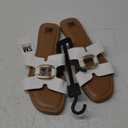 SM New York COMPOSURE Metal Accent Flat Sandals 11