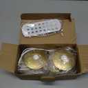 3Pack Picture Light Battery Operated Painting Lights for Wall Wireless Magnetic Display Art Light with Remote Control,Dimmable&Timer Portrait Light for Art Frame Artworking,Wall Decor Puck Lights-Gold