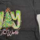 Joy to The World Jesus Christian Merry Christmas Holiday T-Shirt, Size Small, Black 