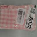 HunnmingRe Light Pink Kitchen Towels Set of 2, 100% Cotton Ruffled Gingham Dish Towels 18"x28" Absorbent Tea Cloths Classic Plaid Pattern for Farmhouse Charm, Drying Dishes, Entertaining Guests