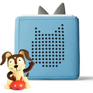 Toniebox 1 Audio Player Starter Set with Playtime Puppy - Listen, Learn, and Play with One Huggable Little Box - Light Blue