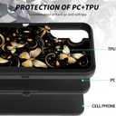 for Galaxy A14 5G Case,Dual Layer Hybrid (Magnetic Mount Friendly) Shockproof Drop Protection Impact Phone Cover Case for Samsung Galaxy A14 5G 6.6 inch,Abstract Butterfly