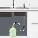 Dish Soap Dispenser for Kitchen Sink Built in Soap Dispenser Pump with 47" Extension Tube Kit Chrome Plated