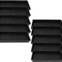 Bootstrap Farmer 1020 Trays - Extra Strength No Holes, 10 Pack, for Propagation Seed Starter, Plant Germination, Seedling Flat, Fodder, Microgreens (Black)