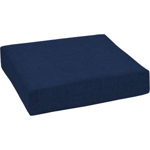 Arden Outdoor Deep Seat Bottom Cushion, 24 x 24, Rain-Proof, Fade Resistant 24 x 24, Sapphire Blue Leala