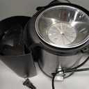 Qcen Juicer Machine, 800W Centrifugal Juicer Extractor with Wide Mouth 3 Feed Chute for Fruit Vegetable, Easy to Clean, Stainless Steel, BPA-free (Black)