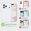 Magnetic for iPhone 17 Pro Max Case [Compatible with Magsafe] [Premium Silicone Satin-Smooth Touch] Slim Shockproof Anti-Scratch Microfiber Lining Case, 6.9 inch, White