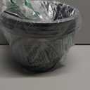 Planter-Pots-for-Plants-Indoor-Outdoor, 4 Pack 10 Inch Plastic Flower Pots with Saucer & Drainage Holes, Modern Garden Planters for Planting Medium Large Plants Decorative Resin Garden Pots (Blue Green)