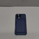 for iPhone 16 Pro Max Case with Card Holder (4-5 Cards), Slide Camera Cover & Military Grade Protection, Shockproof Heavy Duty Rugged Women Men Wallet Phone Case for iPhone 16 Promax, Blue