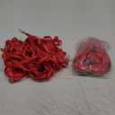 Red Lanyards 100 Pcs Lanyard for Id Badges Flat Lanyard with Badge Clip with J-Hook