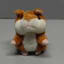 Talking Hamster - Toddler Stuffed Animal Toys for Boys Girls 2 3 4 5 6 Year Old - Repeats What You Say - Interactive Plush Sensory Companion Toy for Kids Birthday Valentines Day Easter Gifts (Brown)