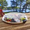 FARBERWARE Build-a-Board Cutting Board with Single Compartment and Clear Locking Lid for Charcuterie, Snacks, and More, Bamboo