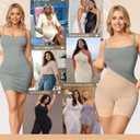 OEAK Shapewear Tummy Control for Women Thigh Slimmer High Waisted Body Shaper Shorts Butt Lifting Shapewear for Under Dresses (Nude, M)