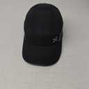 Lightweight Safety Bump Cap - Breathable Baseball Style Protective Hat with Reflective Stripes (Long Brim, Black)