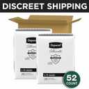 Depend Silhouette Adult Diapers, Incontinence & Postpartum Bladder Leak Underwear for Women, Maximum Absorbency, Large, Black, 52 Count (2 Packs of 26) 