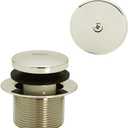 Westbrass Tip-Toe Coarse Thread Tub Trim Set with 1-Hole Overflow Faceplate, Polished Nickel, R93-05