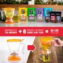 Tiesta Tea Ultimate Live Loose Leaf Kit, Tea Starter Kit with High to Non-Caffeinated Blends, Hot & Iced Brews, Includes Black, Green, Herbal Sample Bags and 16oz Brewmaster Dispensing Infuser (EXP 10/11/27)