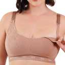 HOFISH Cooling Nursing Sleep Bra  Wirefree Mesh Maternity Bralette with One-Hand Access & Air-Knit Comfort (XXL)