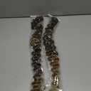Feather Crochet Hair Extensions for Women 18 Inch 100 Strands Micro Knots Hair Pre-Separated Invisible Human Hair Blend Synthetic Curly Deep Wave Crochet Hair(100strands Black to Blonde)