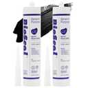Black BioSeal 100% Silicone Sealant Caulk General Purpose, Waterproof and No Odor 10.1 Ounce Cartridge -Black 2 Set