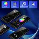 AMKI Updated 4Color Twinkle 36w Starlight Headliner Kits 2000pcs 0.03in 13.1ft Fiber Optic Light Cable 4 Ports Starlight Box App/Remote Control Sound Mode for Car Home Ceiling Decoration