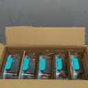 KOMUEE 30 oz 5 Pack Glass Meal Prep Containers, Glass Storage Containers with Lids - Dishwahser, Microwave, Oven and Freezer Safe, Green