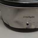 Crock-Pot 7 Quart Oval Manual Slow Cooker, Stainless Steel (SCV700-S-BR), Versatile Cookware for Large Families or Entertaining