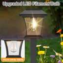 Sparkblaze 10 Pack Solar Pathway Lights Outdoor, LED Solar Yard Lights Dusk to Dawn Solar Garden Lights for Lawn, Walkway, Path & Landscape Lighting. (10, Warm White)