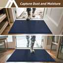 COSY HOMEER-Door-Mat 20" x 32" Non Slip Absorbent Entryway Rugs Dirt Trapper Doormats Washable Entrance Mats Low Pile Welcome Floor Mat for Front Back Door and Entry Mats,Navy Blue