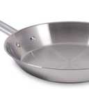 T-Fal Gourmet Stainless Steel Fry Pan 12.5 Inch Induction Compatible Skillet Pan, Fast and Even Heating, Oven Safe to 500F, Professional Grade Cookware for Home Chefs
