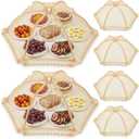 LemonRoad Extra Large Mesh Food Covers for Outdoors, Pop up Food Tent Covers, Collapsible Reusable Dish Nets for Picnic, Bbq, Party, Buffet Table, Protect from Bugs (6 Pack,32 x 32 Inch)