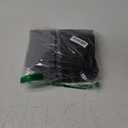 Girl's Elastic High Waist Cargo Pants Wide Leg Trousers with Flap Pocket, 3-14 Years (9-10 Years, Black)