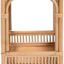 Bali & pari Lombok Modern Bohemian Natural Rattan 2-Tier Wine Cart
