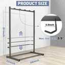 WALMANN Freestanding Bike Stand for Garage, 5 Bikes Vertical Bike Storage Stand Heavy Duty Bike Floor Stand, Holds Up to 70 lbs/Hook
