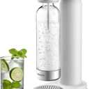 Philips ADD4902WHO/37 Stainless Sparkling Water Maker Soda Maker Machine for Home Carbonating with BPA free PET 1L Carbonating Bottle, Compatible with 60L CO2 Exchange Carbonator(NOT Included), White