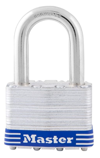 Master Lock 5DLF Outdoor Padlock with Key, 1 Pack, Silver