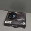 Sunoony Portable CD Player with Bluetooth, Discman CD Player for Car with FM Transmitter, Rechargeable CD Player Portable with Anti-Skip Protection, Headphones, AUX/USB Supported, LCD (Black)