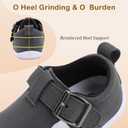 JOINFREE Toddler Shoes Girls Boys Lightweight Dress Shoes Wide Barefoot Flats Fashion School Shoe Kids Fall Walking Sneakers (Black)