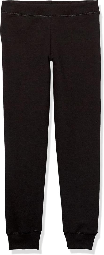 Hanes Girls' Comfortsoft Ecosmart Jogger Pants (X-Large, Black)