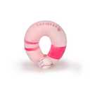 Travel Pillow Memory Foam Capybara Neck Pillow for Traveling, Car, Home, Flight Pillow for Sleeping with Attachable Snap Strap Soft Washable Cover, Provide Head Neck Support Rest, Pink