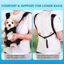 Mosago Dog Backpack Carrier, Adjustable Pet Front Carriers, Legs Out Carrying Sling Travel Bag for Small Medium Dogs 2.5-4 Lbs, Soft Wearable Puppy Chest Carry Backpacks for Walking/Hiking/Camping (Small, Black)