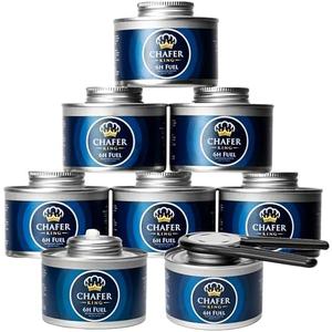 Chafer King - 6Pack (For Price of 6) - 6 Hour Chafing Fuel Cans, Food Warmers for Parties, Chafing Dish, Buffet Set