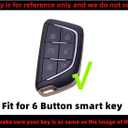 REPROTECTING TPU Key Fob Cover Compatible with Cadillac Escalade Escalade ESV (6 Buttons) (Black/Green)
