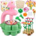 Fabric Flower Bouquets Toys, DIY Craft Kits Toys for Kids, Educational Arts & Crafts Toy, Build Your Own Flowers, DIY Creative Activity Christmas Birthday Gift for 4 5 6 7 8+ Year Old Toddler Girls