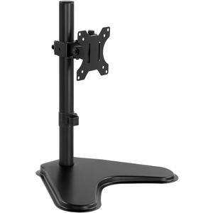 KKTONER Single Computer Monitor Stand Metal Base Free Standing Desk Vesa Mount for 13 inch to 32 inch Screen Height Adjustable Monitor Mount Full Motion Swivel Vesa 75*75mm/100*100mm Hold up 17.6Lbs