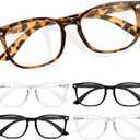 CCVOO Reading Glasses for Women/Men, Eyeglasses, Blue Light Readers for Women/Men, Computer Eye Glasses, Cheaters 1.25