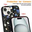 MSEAANBK Designed for iPhone 15 Watercolor Flowers Acrylic Drawing Pattern Phone Case for iPhone 15 6.1" Soft TPU Full Body Shockproof Protection Cover for Men Women Boys Girls