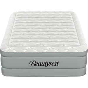 Beautyrest Luxaire, Queen Size Luxury Air Mattress, 20 Inch Height with Cool Vent Top, Smart Auto Shut-Off Pump, Puncture Resistant Ever Firm Fabric with Edge Support