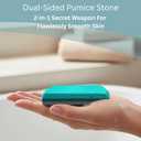 4 x Trim Neat Feet Foot Care Implements Double-Sided Pumice Stone, Callus Remover for Feet, Foot Scrubber for Dead Skin, Exfoliating Corn Removal, Cracked Heel Repair, Pedicure Tool, 1 Count