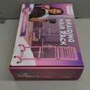 Adjustable Braiding Rack with 160 Pegs, 2-sided Braid Rack for Braiders, Movable Hair Racks with Wheels, Hair Extension Holder for Braiders and Hairstylists